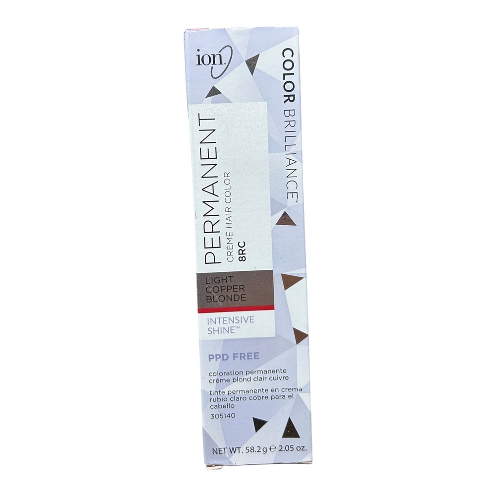 Ion Color Brilliance Permanent Creme Hair Color 8RC Light Copper Blonde 2.05 oz